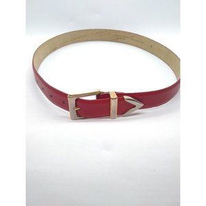 Vintage Accessories By Pearl Red Belt  Made in USA Size Medium